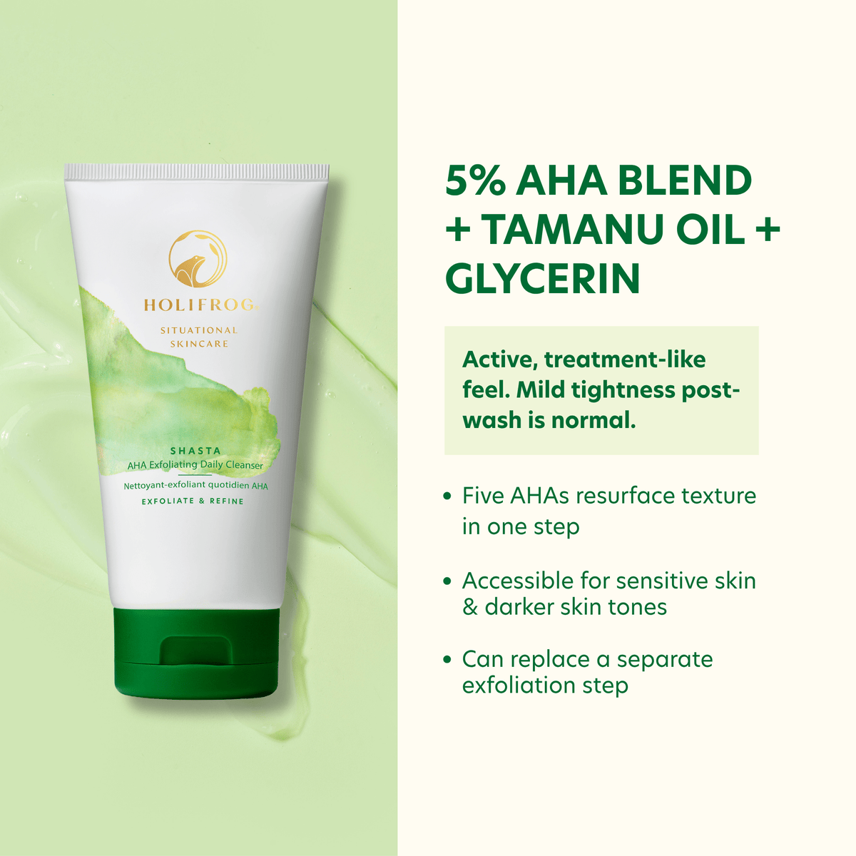 Shasta AHA Exfoliating Daily Cleanser Retail IDF 