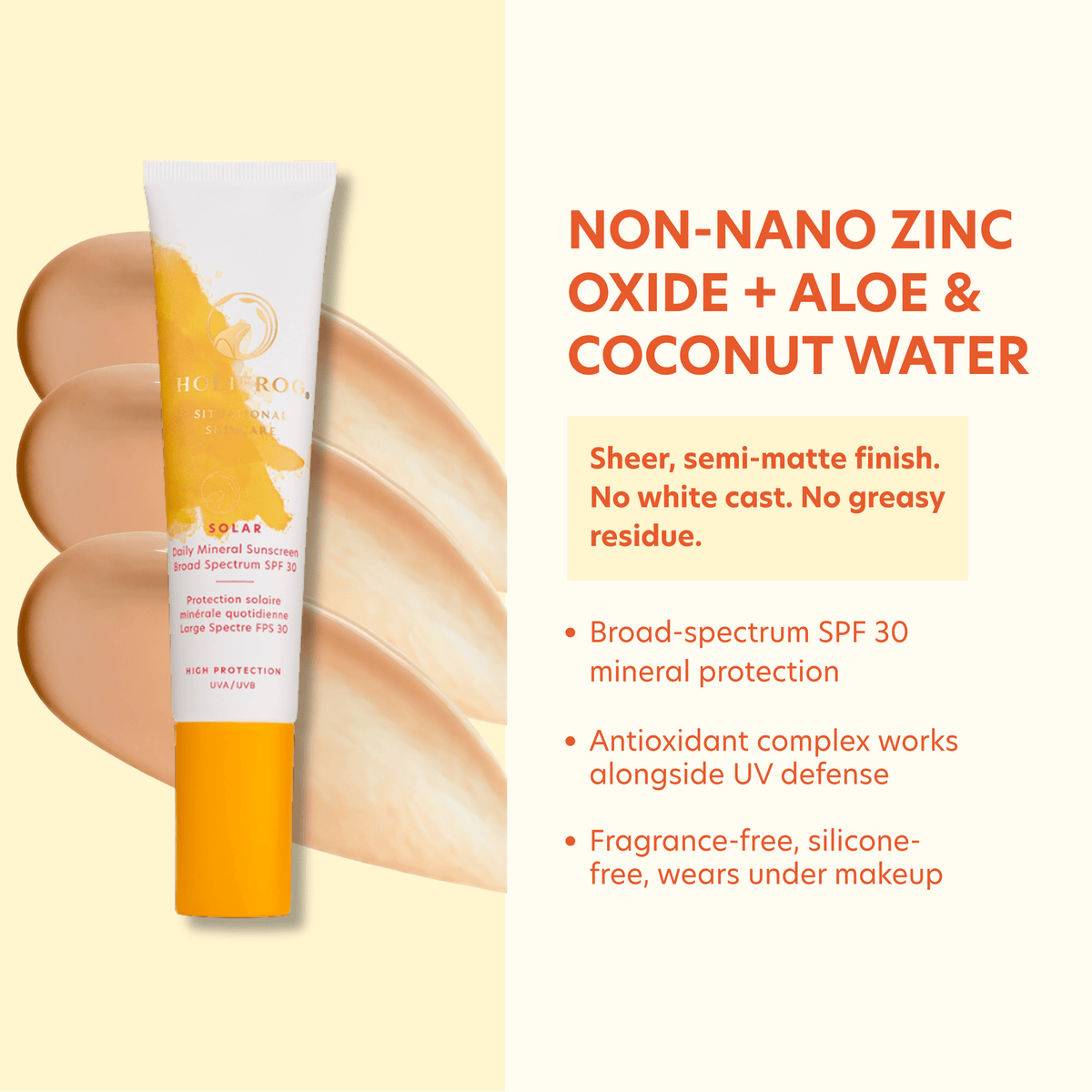 Solar Daily Mineral Sunscreen Broad Spectrum SPF 30 Retail IDF 
